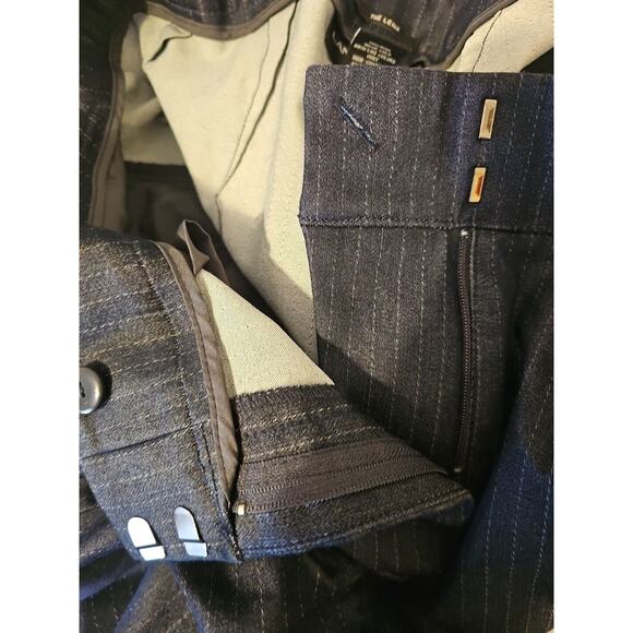 Lane Bryant The‎ Lena Ankle Striped Dress Pants Size 16 Navy Blue - Picture 11 of 11